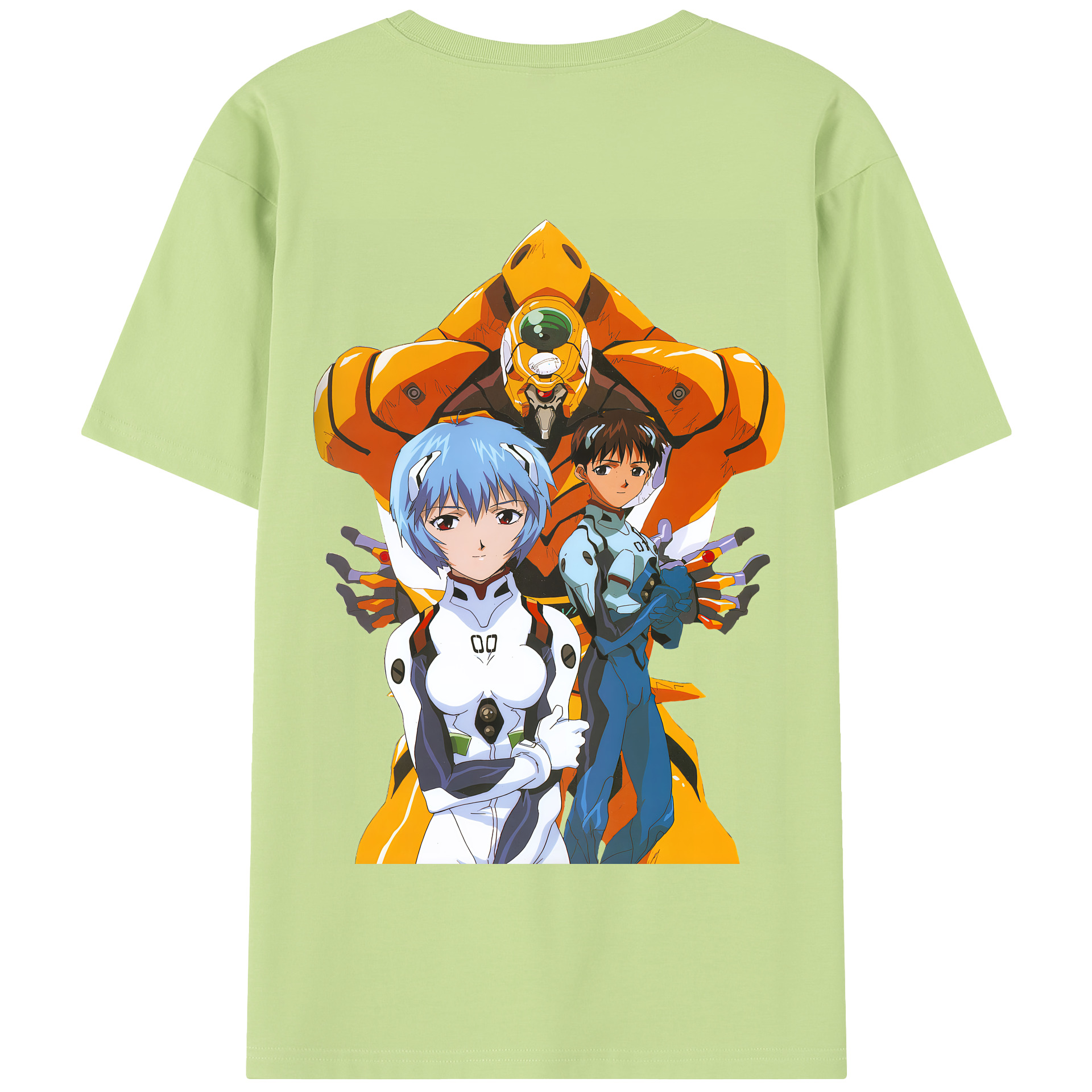 （画像用） EVA 新世紀エヴァンゲリオン 綿100％半袖Tシャツ（背面プリント）